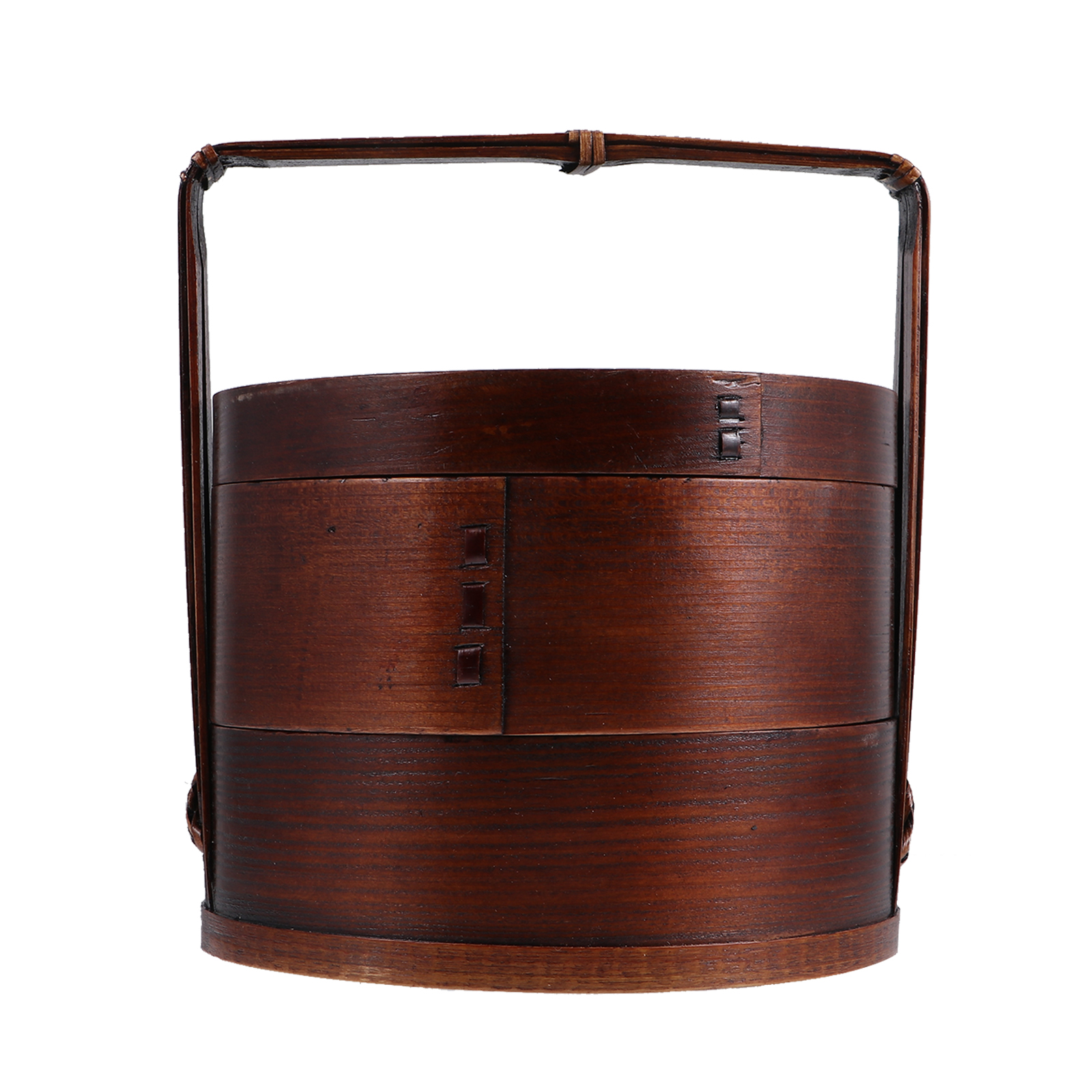 1pc trematbokser, bærbar sushibeholder, dobbeltlags lunsjboks til hjemmebruk, treboks, lunsj-sushiboks