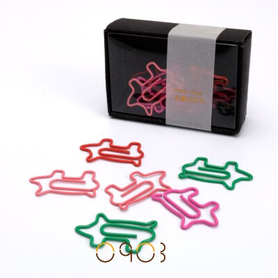 wild zoo animal pig shape paper clip metal bookmark cute pins befriend metal dog pig paper clips: Default Title