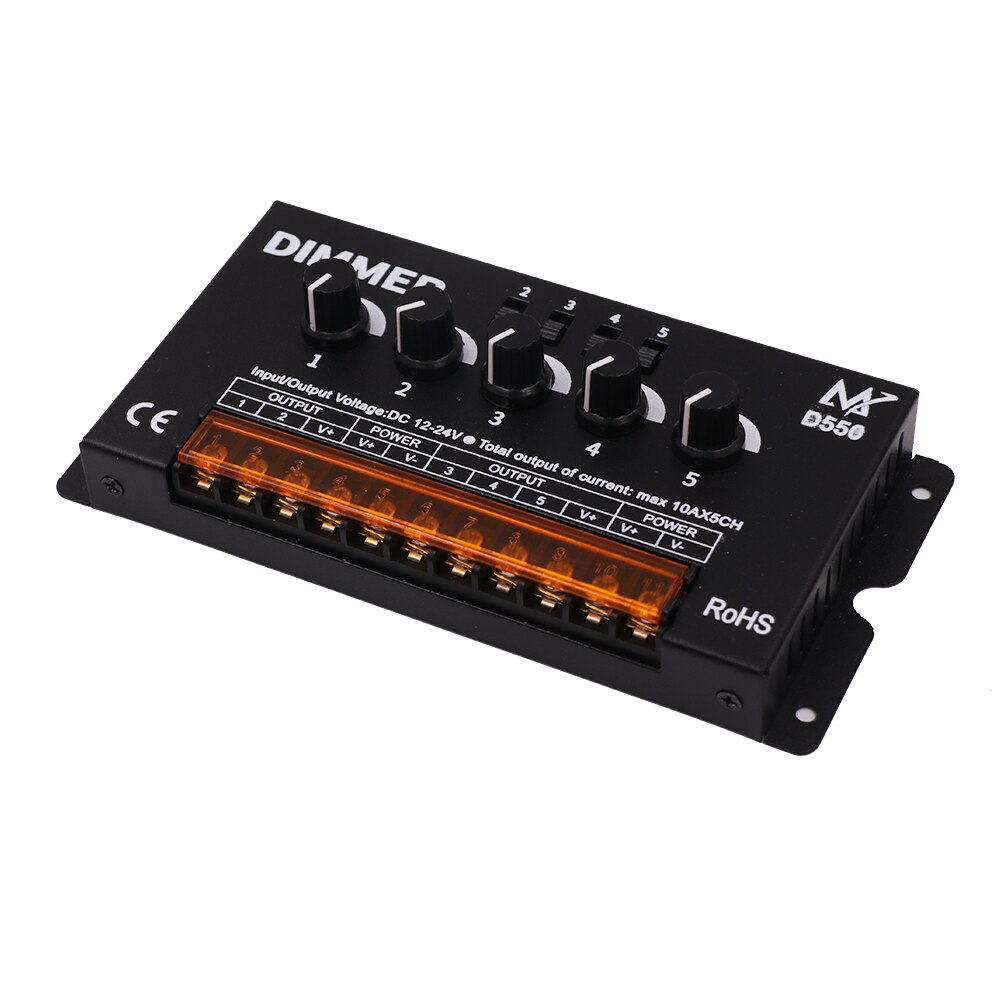 Amplificateur de Signal, variateur Wifi, haute vitesse, 10A x 5CH 50A, répéteur de Signal de données pour DC5V ~ 24V, bande Led 5050 2835 3528 5630 5730 4040