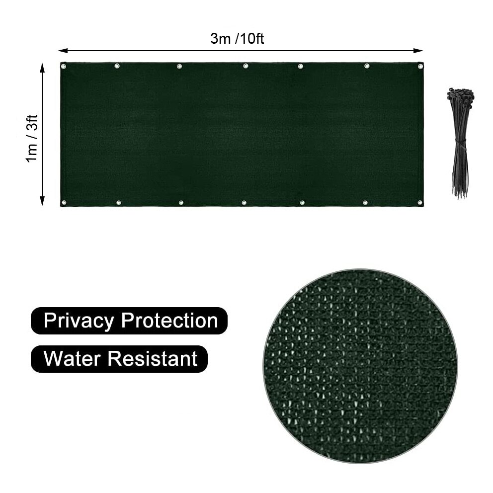 Privacy Fence Screen Mesh,Patio Deck Privacy Screen Shade Netting for Balcony Porch Deck Terrace Patio Backyard Railing -Green
