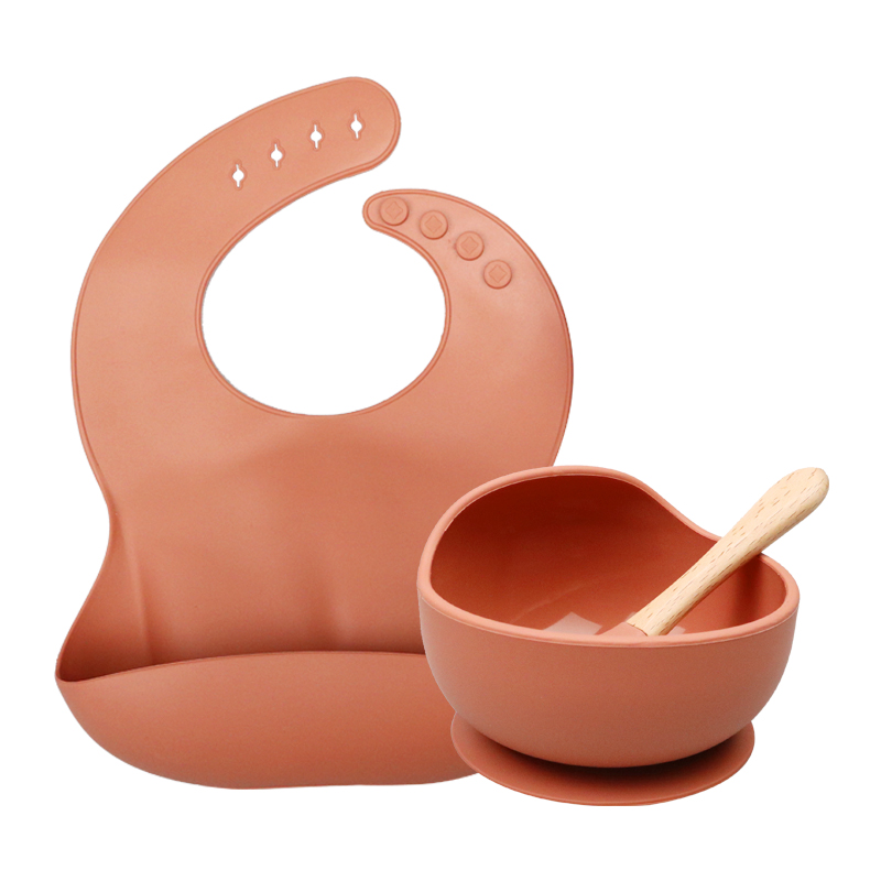 Ensemble de bol étanche et antidérapant pour bébé,1 pièce, produit en silicone et sans BPA, assiette, cuillère, vaisselle, alimentation,