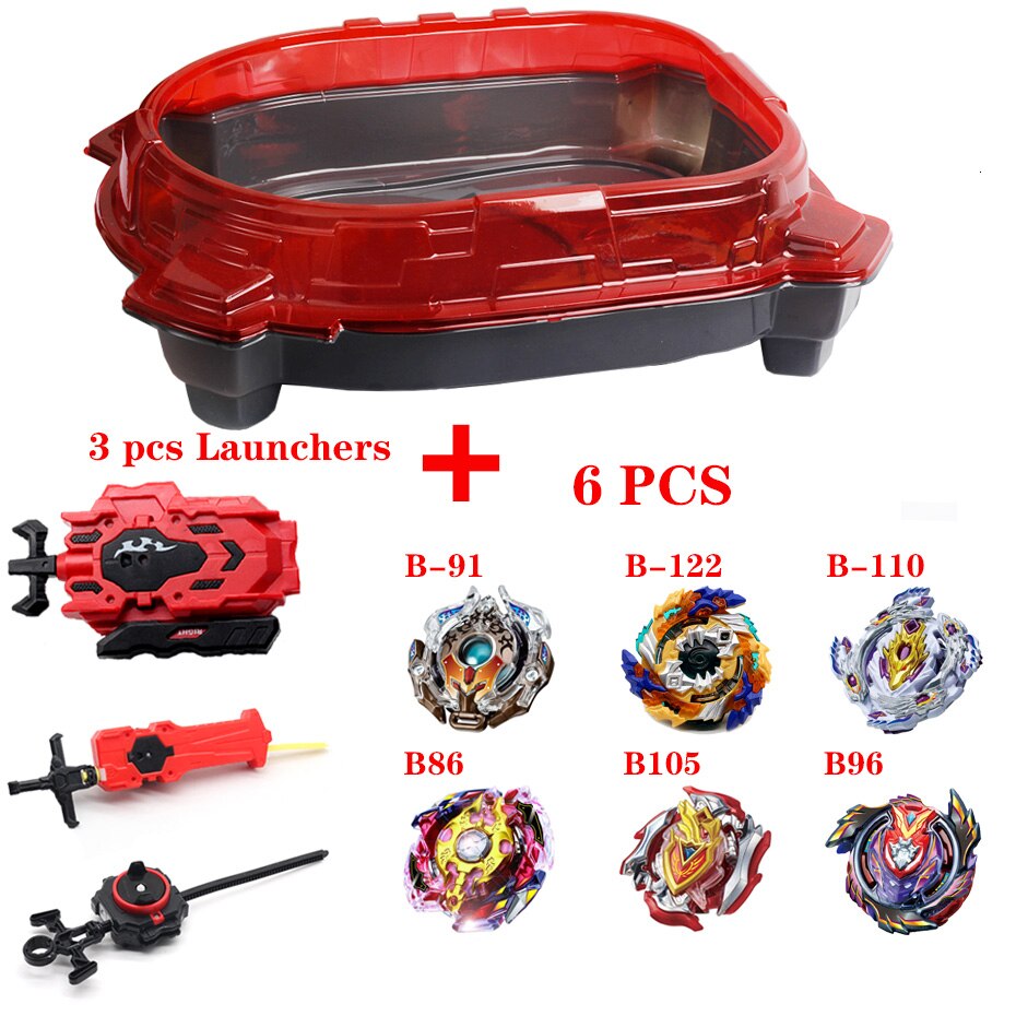 New Arena Beyblade Beystadium Burst Evolution Stadium combattimento Top Arena per Top Game Gyro Disk Bayblade giocattoli di plastica per ragazzo: Rosso