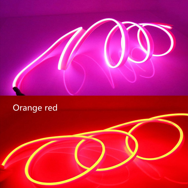 2M Auto Innen Dekorative Lampen Streifen Atmosphäbetreffend Lampe Kaltes Licht Dekorative Armaturenbrett Konsole Auto LED Umgebungs Lichter Adapter