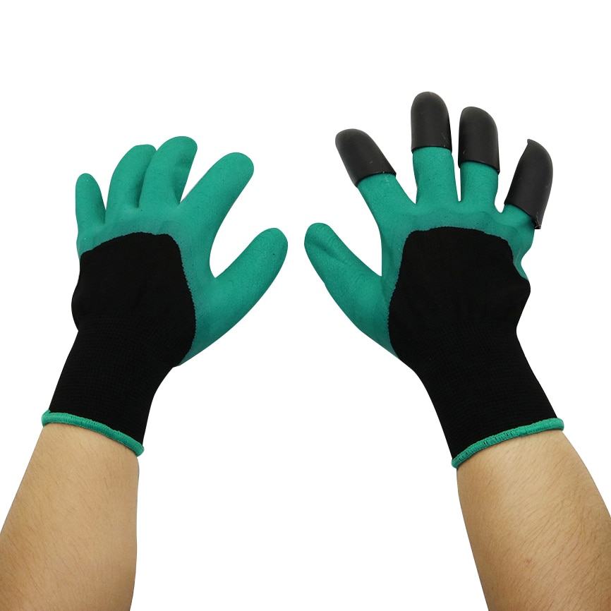 Tuin Genie Handschoenen met Plastic Klauwen voor Graven Planten Tuinieren Werk Handschoen Huishoudelijke Kas gereedschap