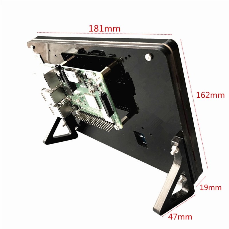 7 Inch LCD Acrylic Case Raspberry Pi 3 Model B LCD Touch Screen Display Monitor Bracket Case for Raspberry Pi 3 LCD