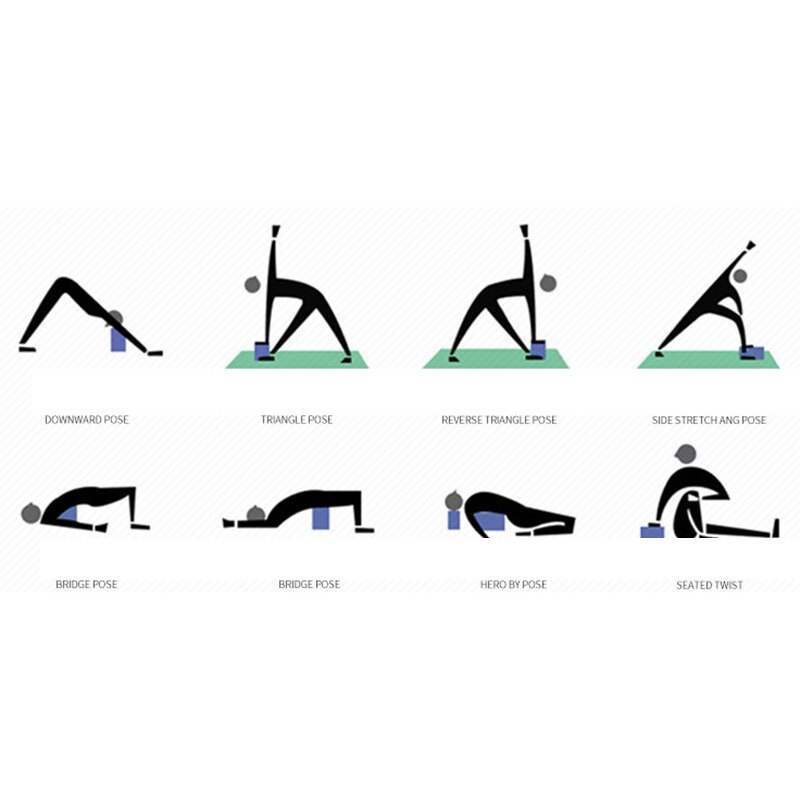 -yoga baksteen hulpgereedschap thuis yoga baksteen met hoge dichtheid eva gym blok schuim baksteen kussen kussen