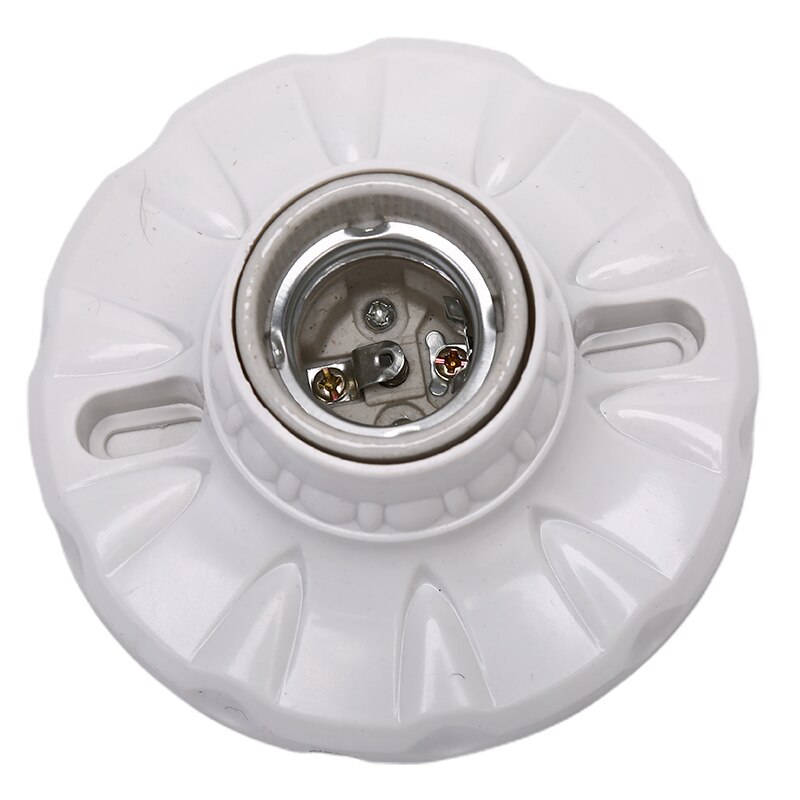 E27 portalampada a portato in ceramica portalampada tondo base per lampada a sospensione base per lampada da parete a soffitto industriale