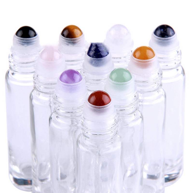 10Pcs Roller Ballen Parfumflesjes Etherische Olie Flessen Glas Roller Bottles10ML Lege Roller Flessen