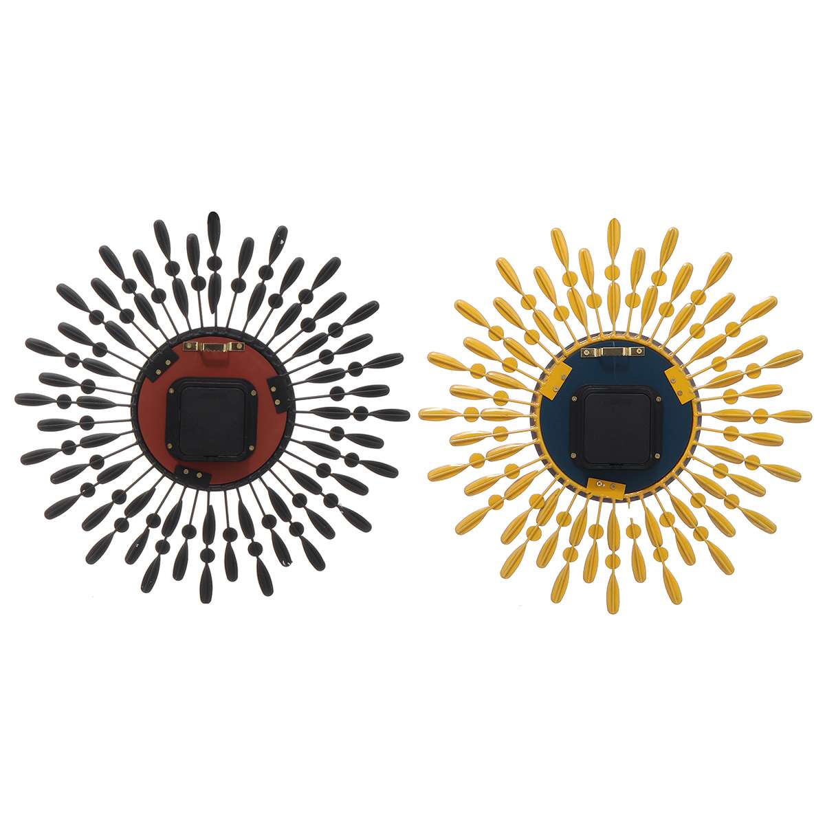 38cm Aluminum Iron Wall Clock Hanging Silent Quartz Wall Clocks Horologe Timer Living Room Home Decor Battery Powered Watch