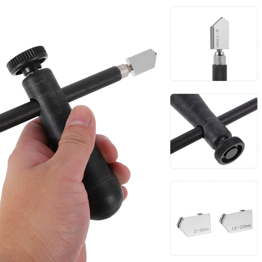 1 Set/6pcs Glass Cutter with Engraving Scriber Pen Stained Glass Tile Cutter