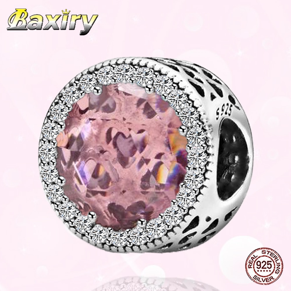 925 Sterling Silver Fit Charms Silver 925 Original Bracelets Zircon Beads For Women DIY Jewelry Making