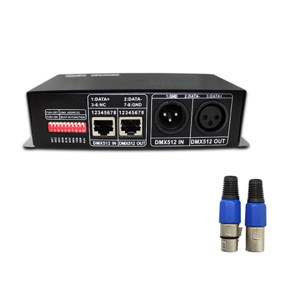 DMX512 Decoder LED Dimmer Driver RGB Controller DMX512 4 Channels Decoder Controller Dimmer For RGB LED Strip