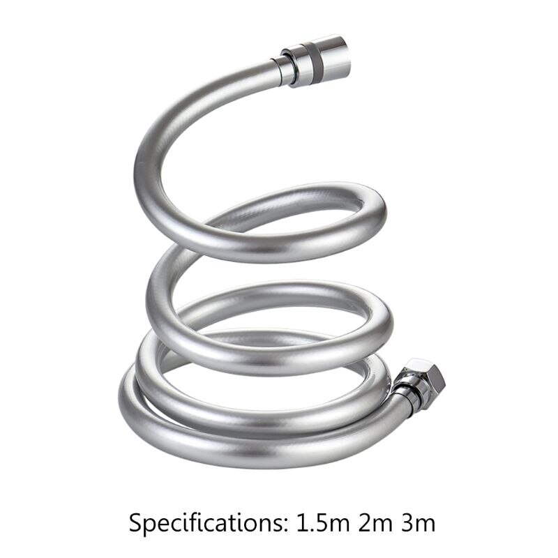 1.5/2/3m PVC Smooth Shower Hose High Pressure Thickening Handheld Head Flexible Anti Winding For Bath Parts Accessories L4MB