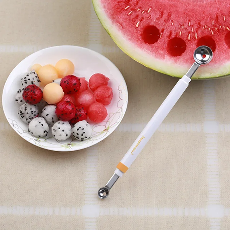 Mini Apple Ball Digger Melon Spoon Ice Cream Dig Scoop Double-end Cooking Tool Kitchen DIY Accessories Gadgets