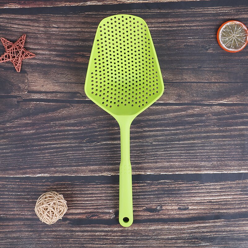 1 pièces Portable maison cuisine outils légumes Scoop eau passoire en plastique Scoop passoire accessoires de cuisine Gadgets Drain: green