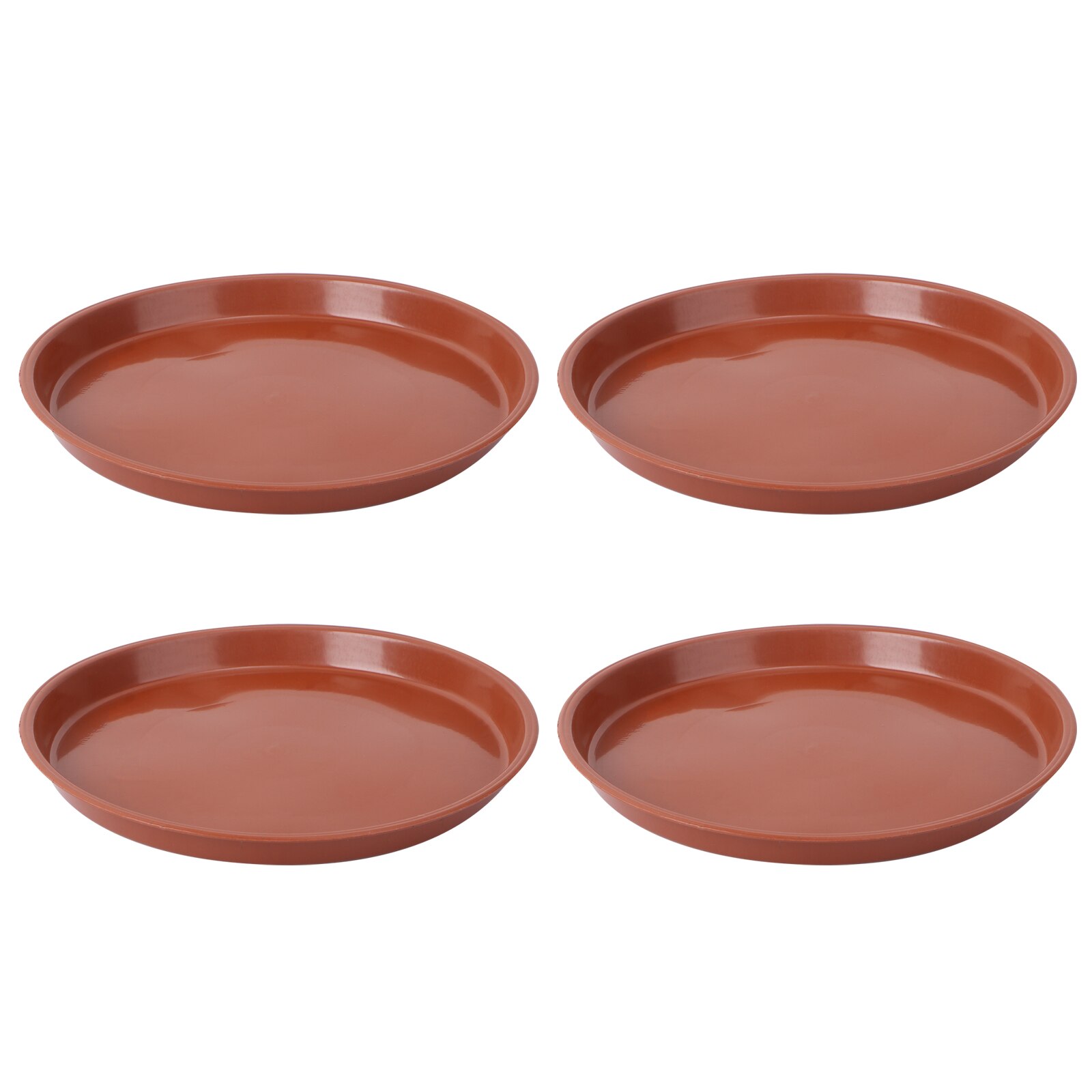 Flowerpot Pots Drought Resistance Preservative Recycled Plastic Desktop Floor-standing Plants Tray Pots: 4pcs