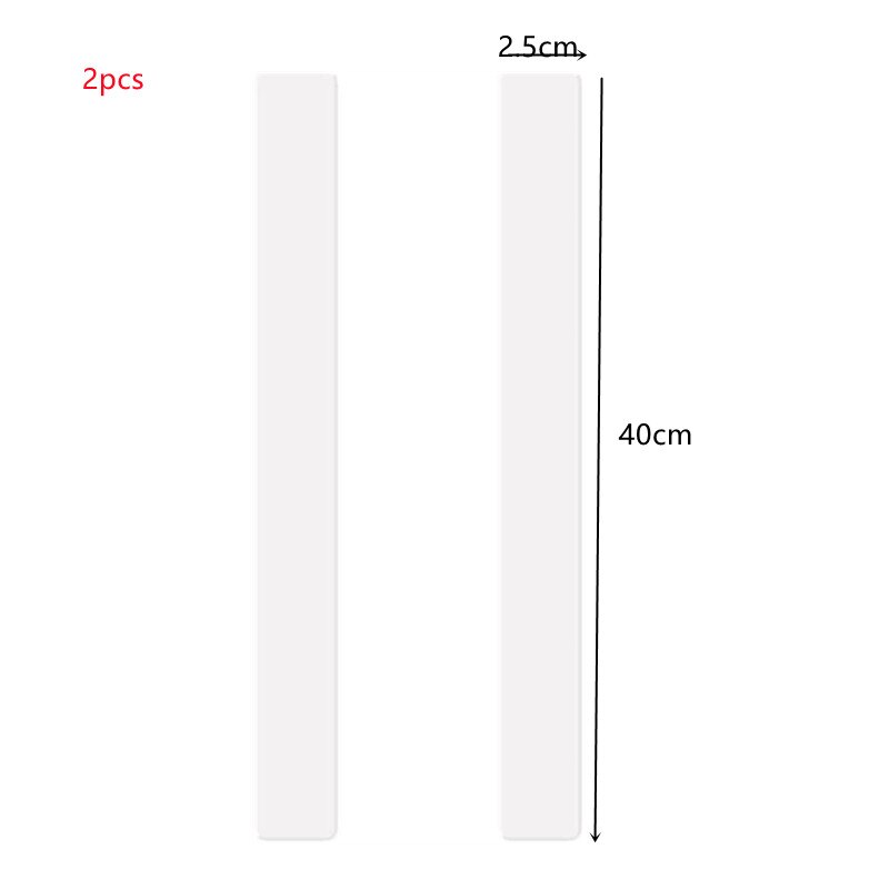 moule silicone pâtisserie outils pâtisserie Règle d&#39;équilibre pour rouler des biscuits en acrylique, 2 pièces, pour Fondant, glaçage, règle d&#39;épaisseur de Biscuit, accessoires de cuisson plus lisse: 40X2.5CM / thickness 0.4cm