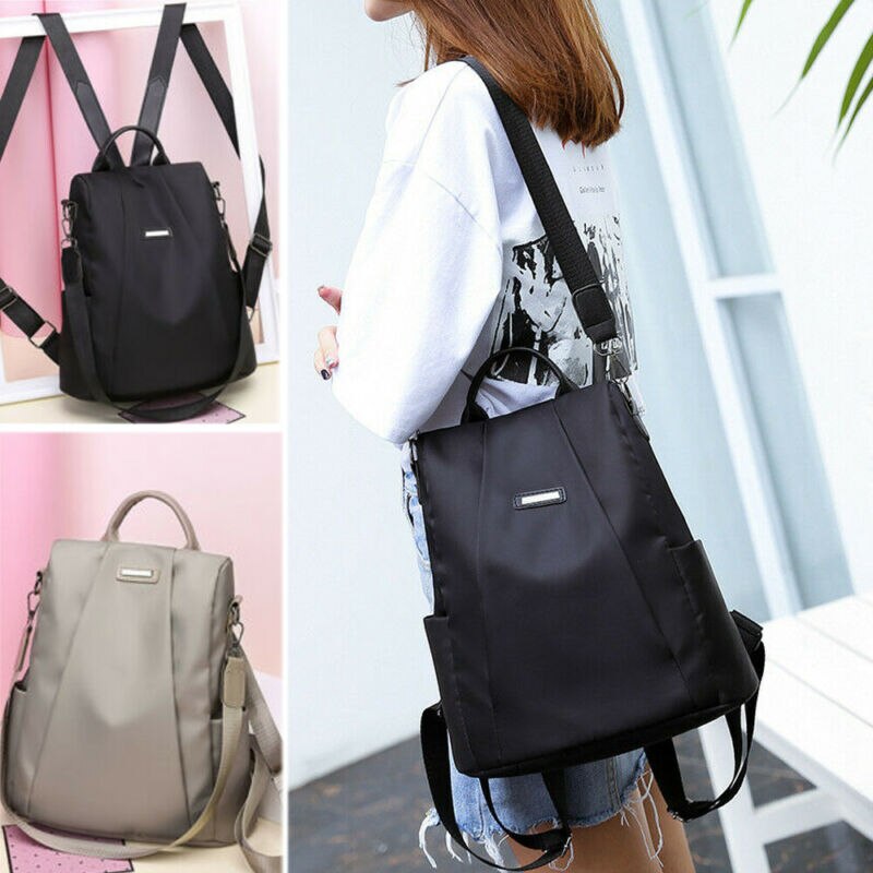 Sac à dos de voyage en tissu Oxford imperméable pour femme sac à bandoulière antivol