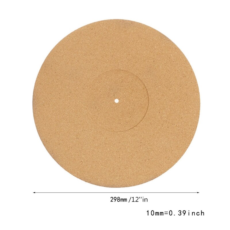 2MM Cork LP Slip Mat 2mm Anti-Static Thicken Slipmat for 12 inch LP Vinyl Record