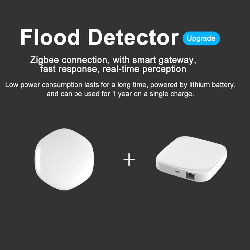 WiFi Intelligent Water Immersion Sensor Wireless Wifi Waterproof Water Immersion Sensor Flood Water Leak Detector