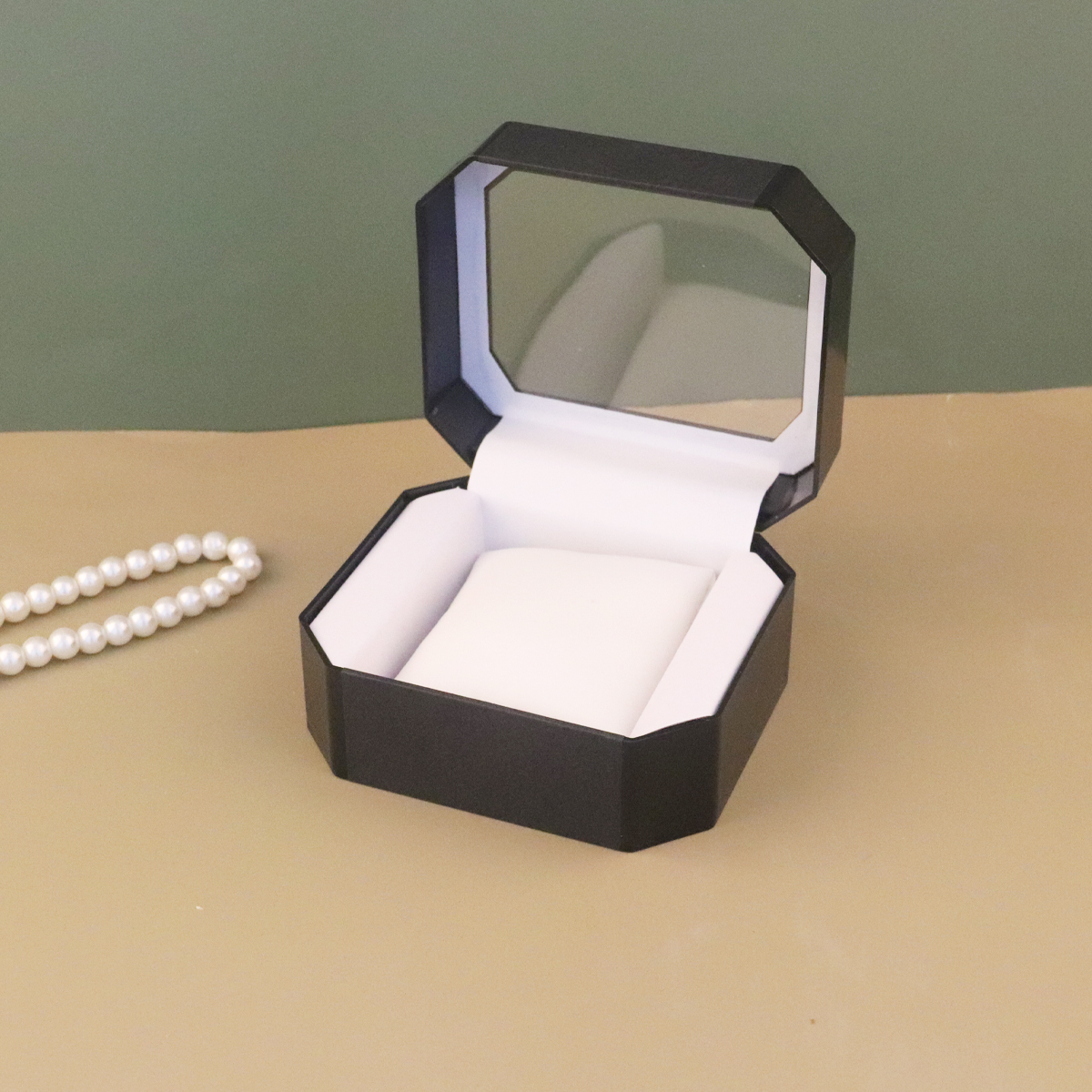 Uhrenbox, hochwertige europäische Herren-Uhrenbox aus Acryl, Uhrenaufbewahrungsbox: Schwarz