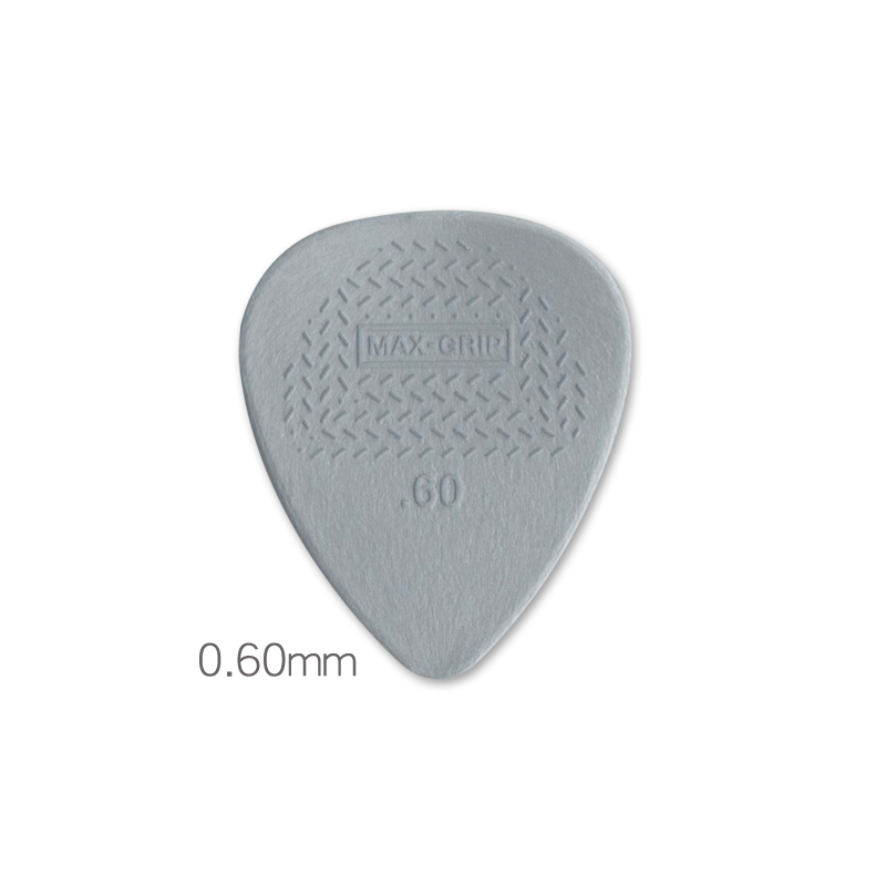 Dunlop plectrum . 449r max-grip nylon halkfri plektrum för akustisk gitarr. tjocklek 0.6/0.73/0.88/1.00/1.14/1.50mm.: Vit