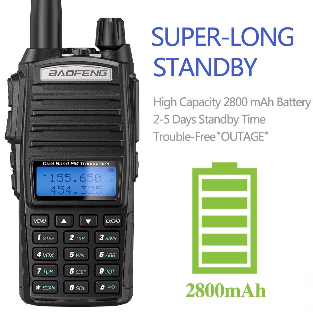 BaoFeng UV-82 walkie-talkie 5W VHF UHF Baofeng podwójny PPT UV 82 dwukierunkowe Radio 10 KM Baofeng UV82 Transceiveruv UV9R UV5R Ham Radio