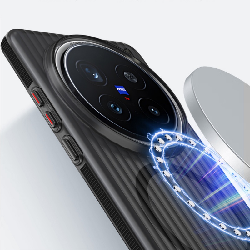 Magnetic Case For Vivo X200s X200 Ultra X200 Pro Mini Slim Thin Matte Clear Colored Edge Anti-slip Bumper Phone Grip Back Cover