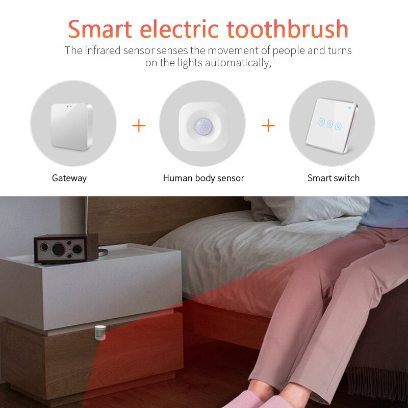Tuya Smart ZigBee PIR Motion Sensor Detector Smart Home Wireless Body Infrared Sensor Security Burglar Alarm Sensor APP Control