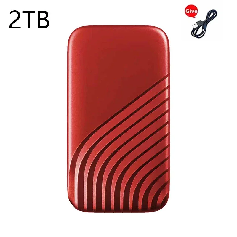 Lenovo 128TB High Speed SSD External Hard Drive USB3.1 Type-C Portable Storage for Laptop/PC 2TB 4TB 8TB Flash Drive: Pink