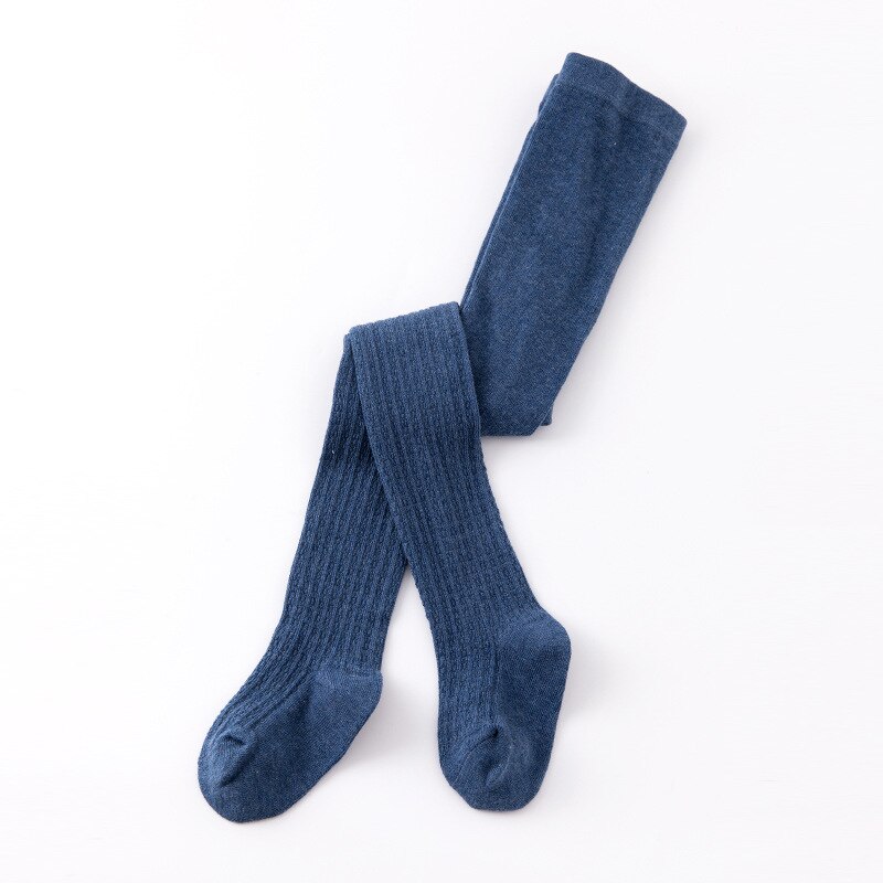 0 a 8 anos outono cor sólida collants para meninas penteados algodão collants para crianças 6 cores branco toddlers meia-calça do bebê: 2 to 4 Years / Azul