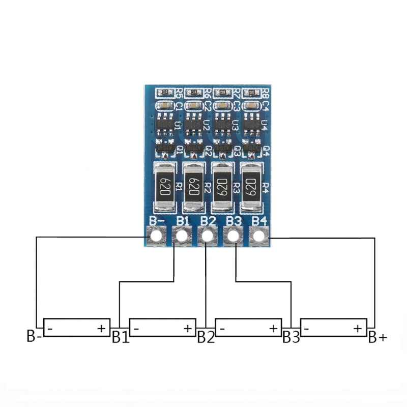 4S 4.2V Li-ion Balancer Board Balancing Full Charge Battery Balance Board