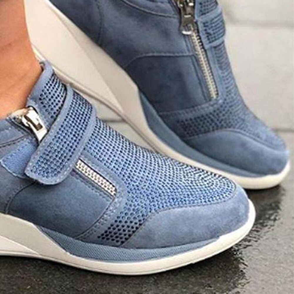 Loozykit directe femmes chaussures plates respirant sport décontracté couleur Pure plate-forme chaussure Sneaker