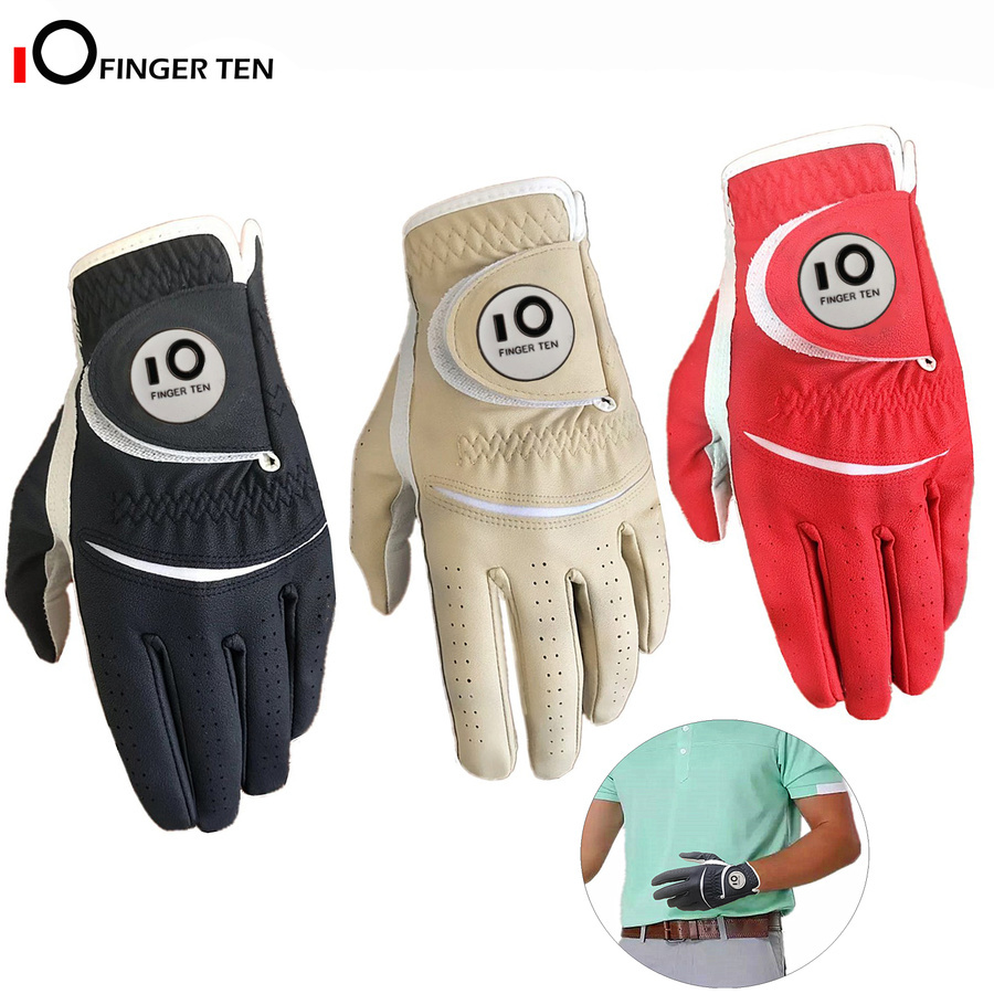 1 Packung neue Herren-Golfhandschuhe, wetterfest, langlebig, Cabretta, linke und rechte Hand, wetterfest, Größe S, M, L, XL,