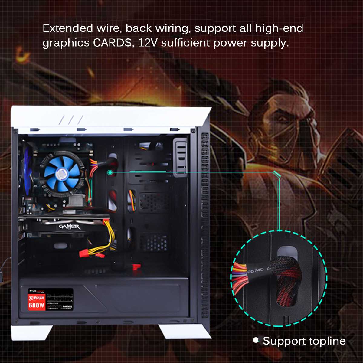 LEORY NEUE 1000W Netzteil passiv PFC Leise Lüfter ATX 20Stift 12V PC Computer SATA Spielen PC Energie versorgung Für Intel AMD Computer