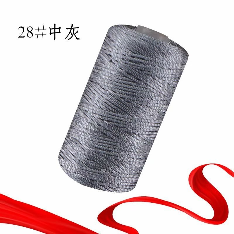 1.5Mm Dikte Gehaakt Garen Dun Ijs Gemengd Gevlochten Katoenen Draad Voor Diy Hand Breien Tas Hoed Schoenen 100Gram Rol 60 Kleuren