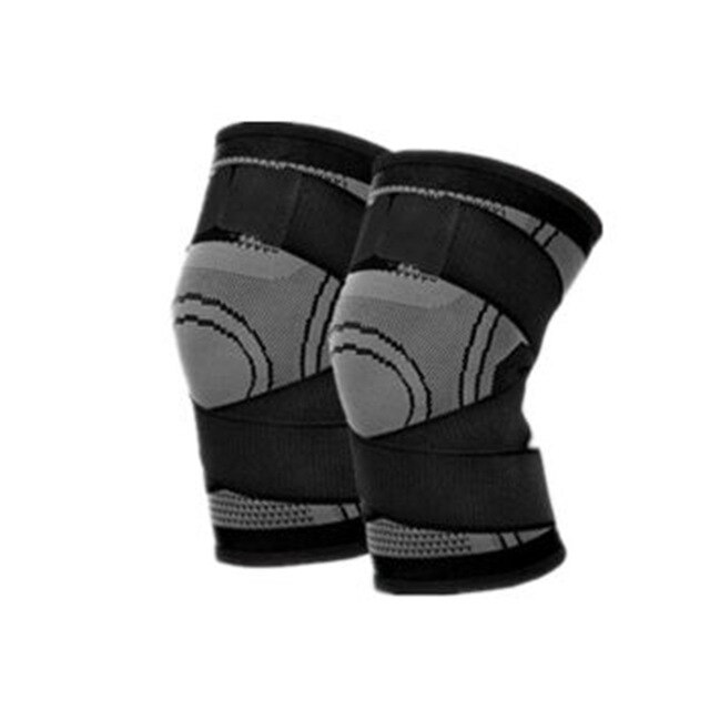 1 Pair(2PCS)Knee Pads For Joints Knee Support Pressurized Elastic Knee Braces For Arthritis Outdoor Fitness Sport: BLACK / S