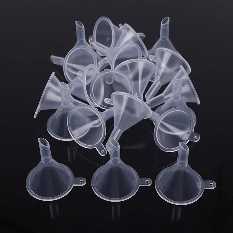 20 Stks/partij Kleine Plastic Voor Parfum Diffuser Fles Mini Vloeibare Olie Trechters Lab Gereedschap: 3