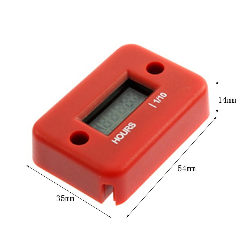 Inductive Digital Hour Meter Waterproof LCD Display for Bike Motorcycle ATV Snowmobile Marine Boat Ski Dirt Gas Engine