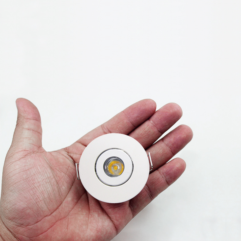 6pcs Led Mini Downlight 1W 3W Dimmable Spot Light Recessed Lamp AC85-265V Ceiling Light Aluminium 52mm With Driver