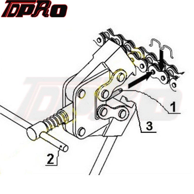 TDPRO Motorcycle Chain Breaker Splitter 415-532 Universal Link Removal Riveting Tools ATV Heavy Duty Rivet Cutter Repair Tool