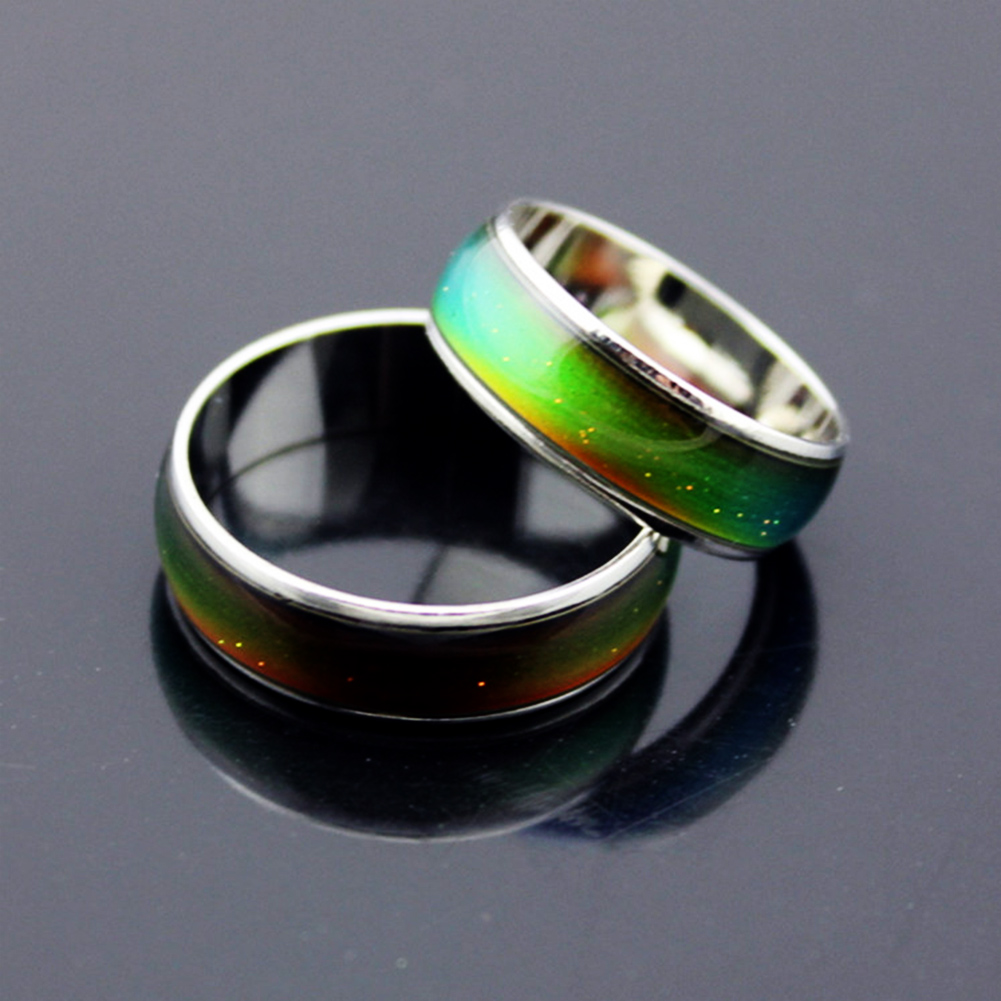 Vintage Magie Emotion Gefühl Farbwechsel Stimmung Runde Ring für Kind Erwachsene Neue Schmuck Zubehör Unisex #5