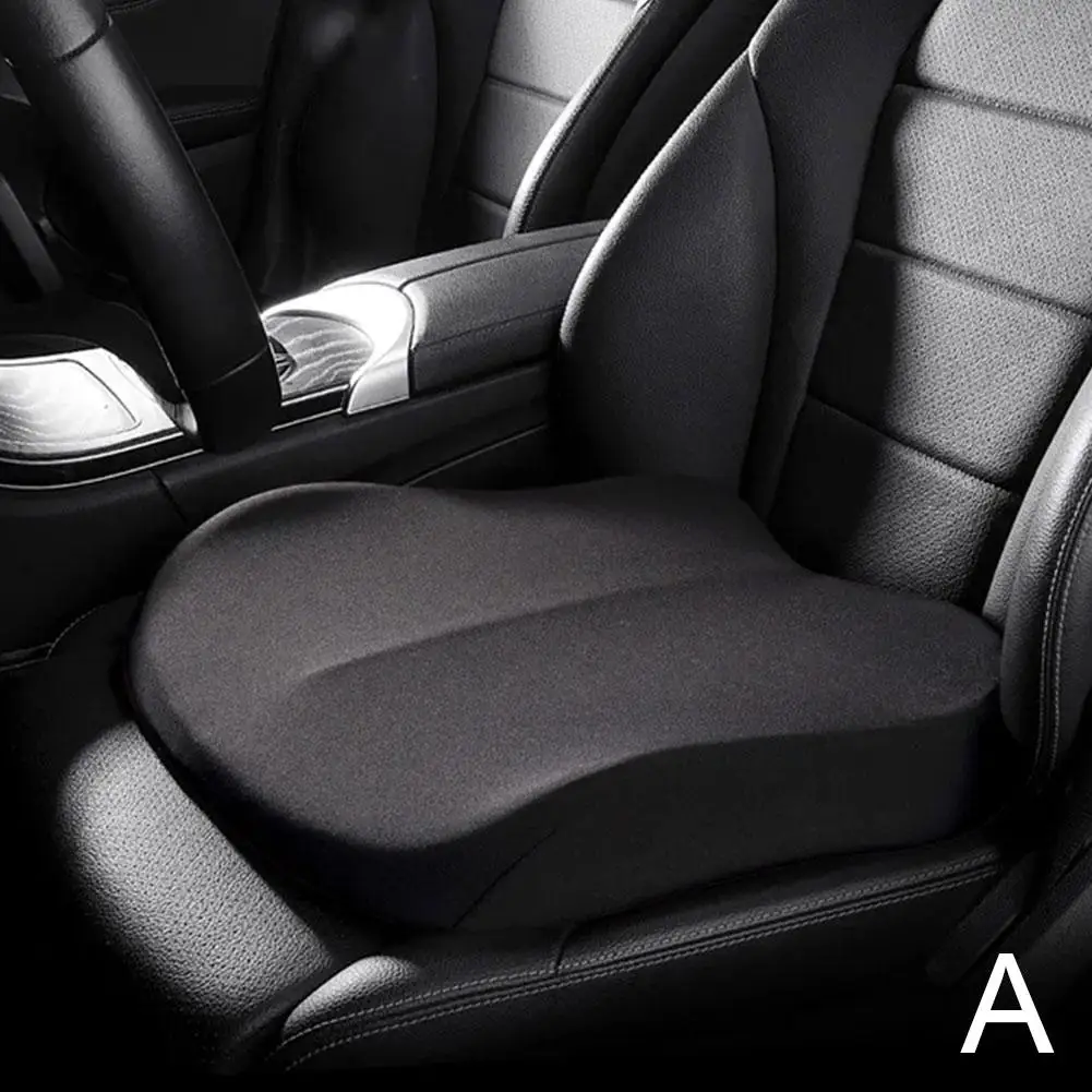 Car Main Driver Seat Booster Seat Cushion Memory Foam Protection Lumbar Main Driver Seat Mat All-season Universal For Car Home: black