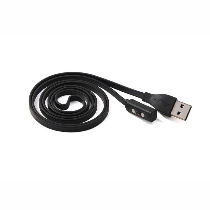 Zwart Usb Charger Charging Cable Voor Pebble Tijd Ronde/Tijd Smart Horloge/Tijd G6DD