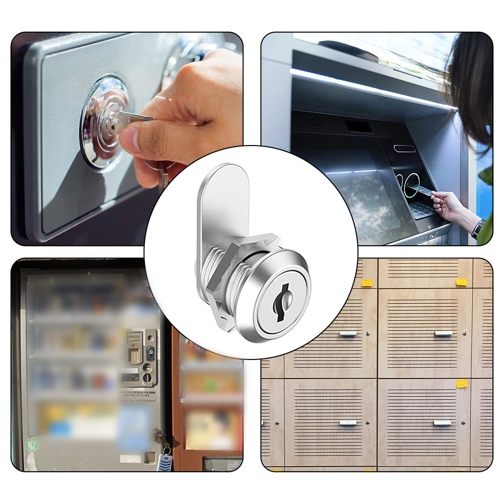 Cam Lock Set Drawer Cabinet Lock Mail Box Locker Cam Lock Cupboard Door Tongue Lock With 2 Key Furniture Hardware