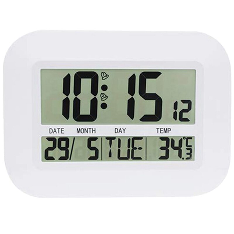 Digital Wall Clock Battery Operated Simple Large L... Grandado