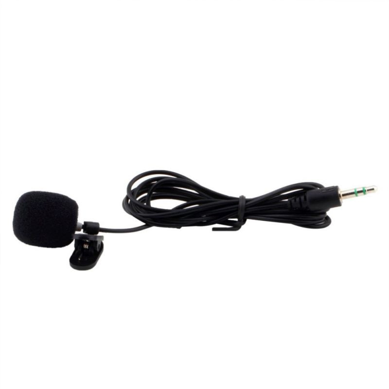 1.5M Draagbare Mini 3.5 Mm Tie Revers Lavalier Clip Microfoon Zwart 30Hz-15000Hz Microfoon Voor Lezingen onderwijs Lessen Onderwijs