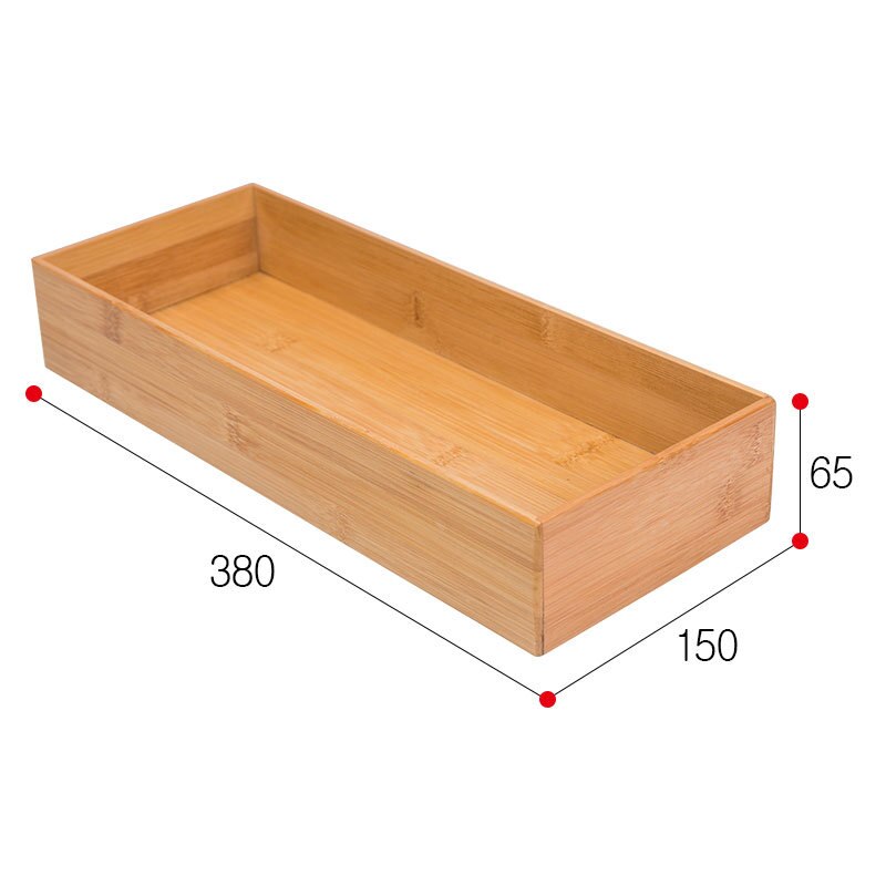 Kitchen Drawer Wooden Storage Organizer Box Cuisine Organisateur Makeup Cabinet Separador Desk Organizer Separation Tiroir: Length380width150ml