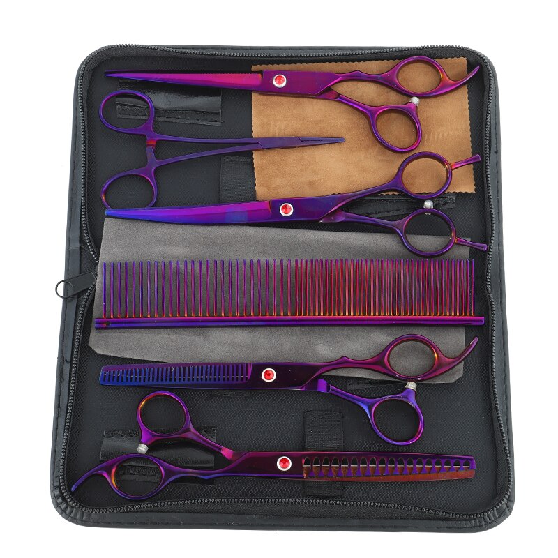 Japan 440c 7 inch Scissors for Hairdressers Barber Shop Supplies Titanium Hairdressing Scissors for Cutting Hair