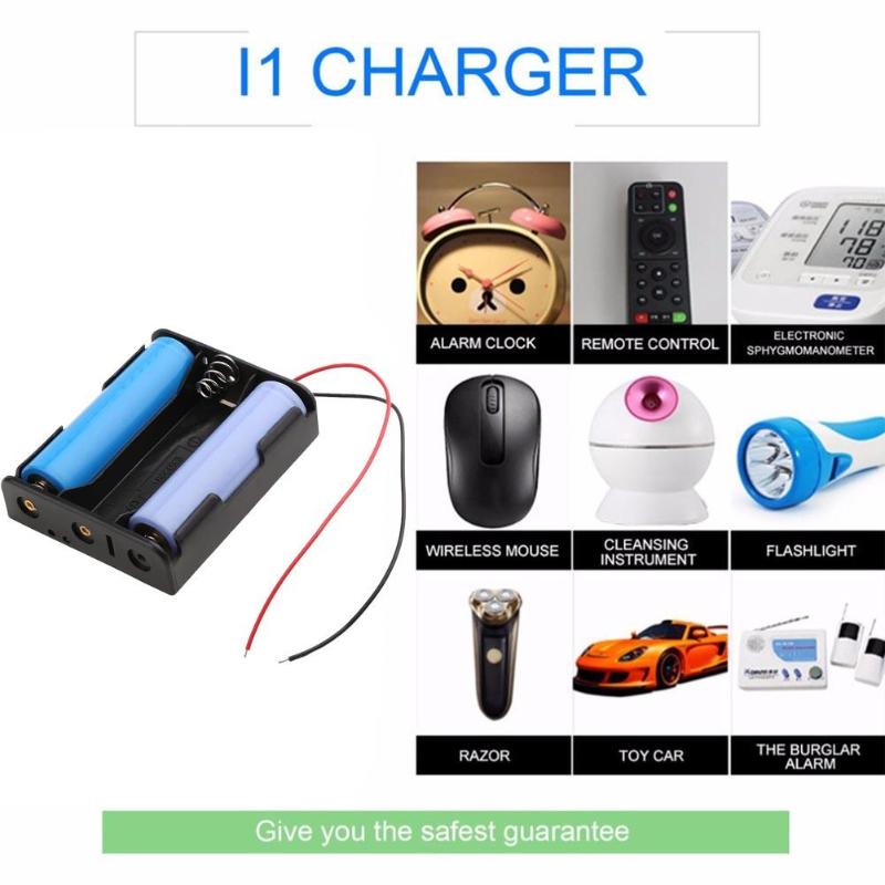 AA 18650 Battery Holder DIY Power Bank Rechargeable Batteries Container 1X 2X 3X 4X Storage Box Case With Wire Pin